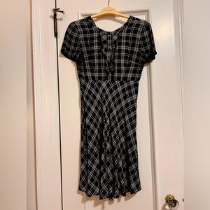 Slate and Willow black and white plaid dress Size 2